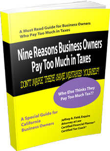nine reasons business owners pay too much in taxes book cover