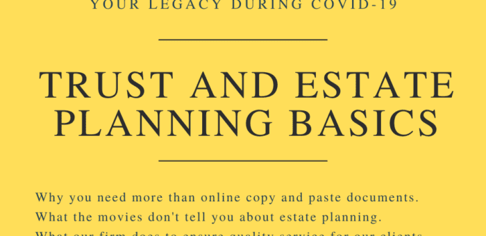 Trust and Estate Planning Basics